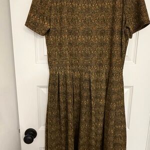 LuLaRoe Brown Textured Midi Dress